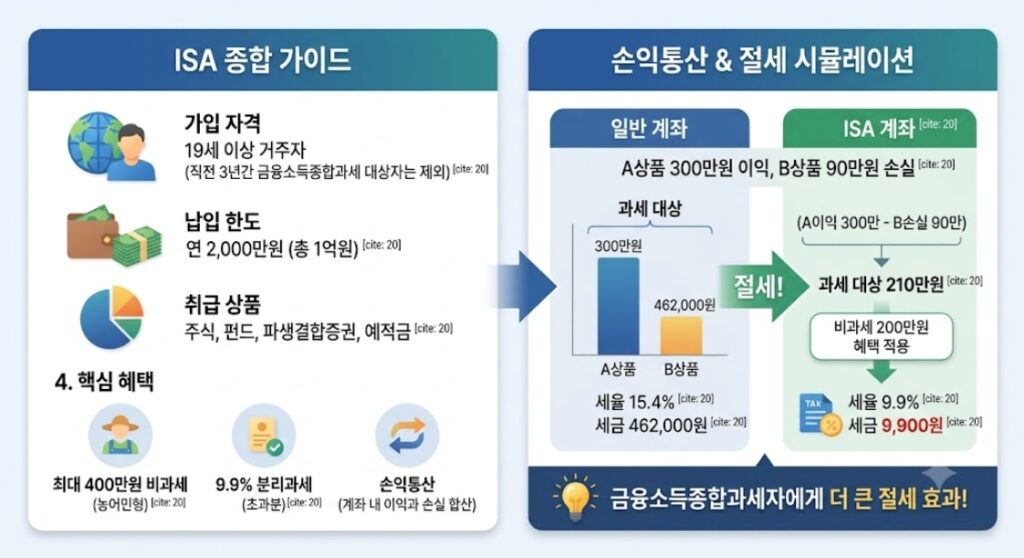 금융소득 2000만원 초과 일반계좌 종합과세 건강보험료 ISA 분리과세 비교)
